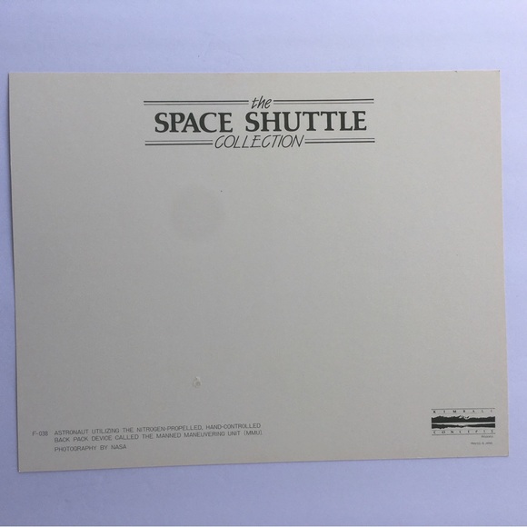 Bruce McCandless Nitro Propelled NASA PHOTO #F-038 Space Shuttle Collection 8X10 - Picture 3 of 3